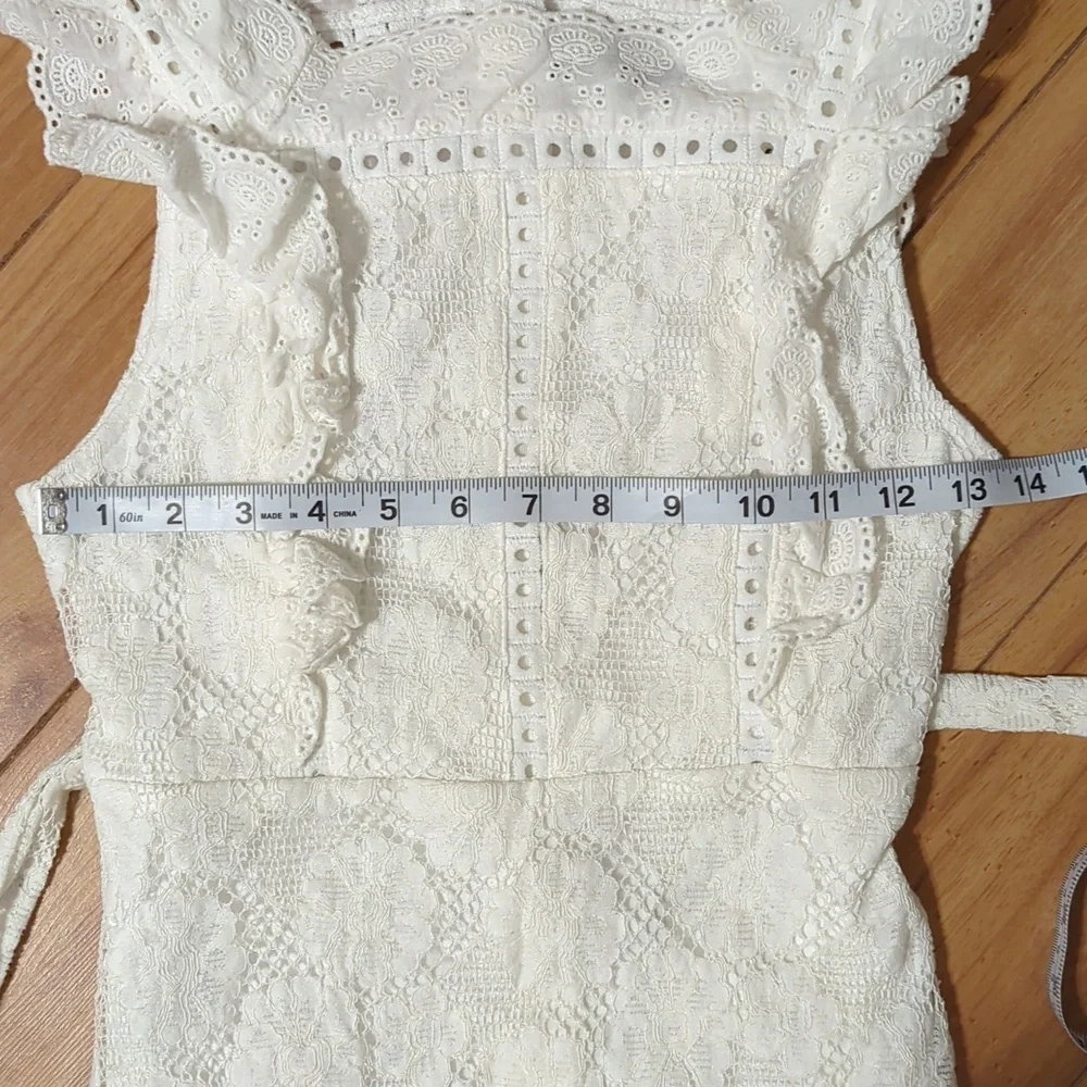 SHEIN lace white dress size small - Picture 5 of 6